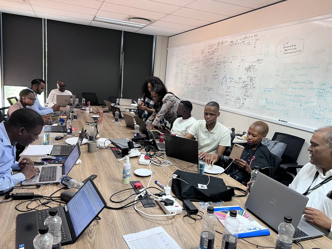 Participants in a project financial modelling workshop